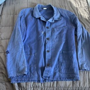 Vintage blue chore coat shacket